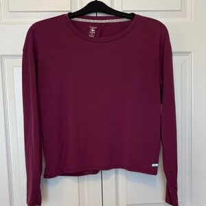 Athletic Works Women's Long Sleeve purple Top